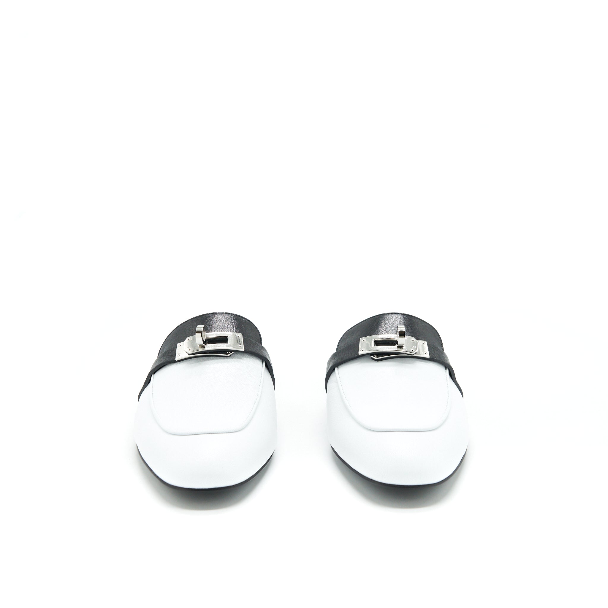 HERMES OZ MULE BLANC / NOIR