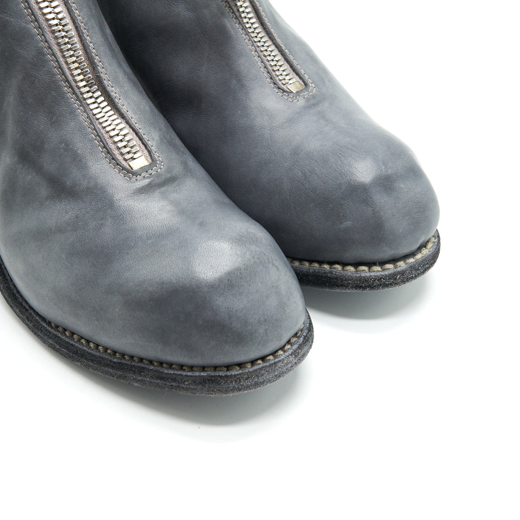 GUIDI PL1 FRONT ZIPPER ANKLE BOOTS GREY