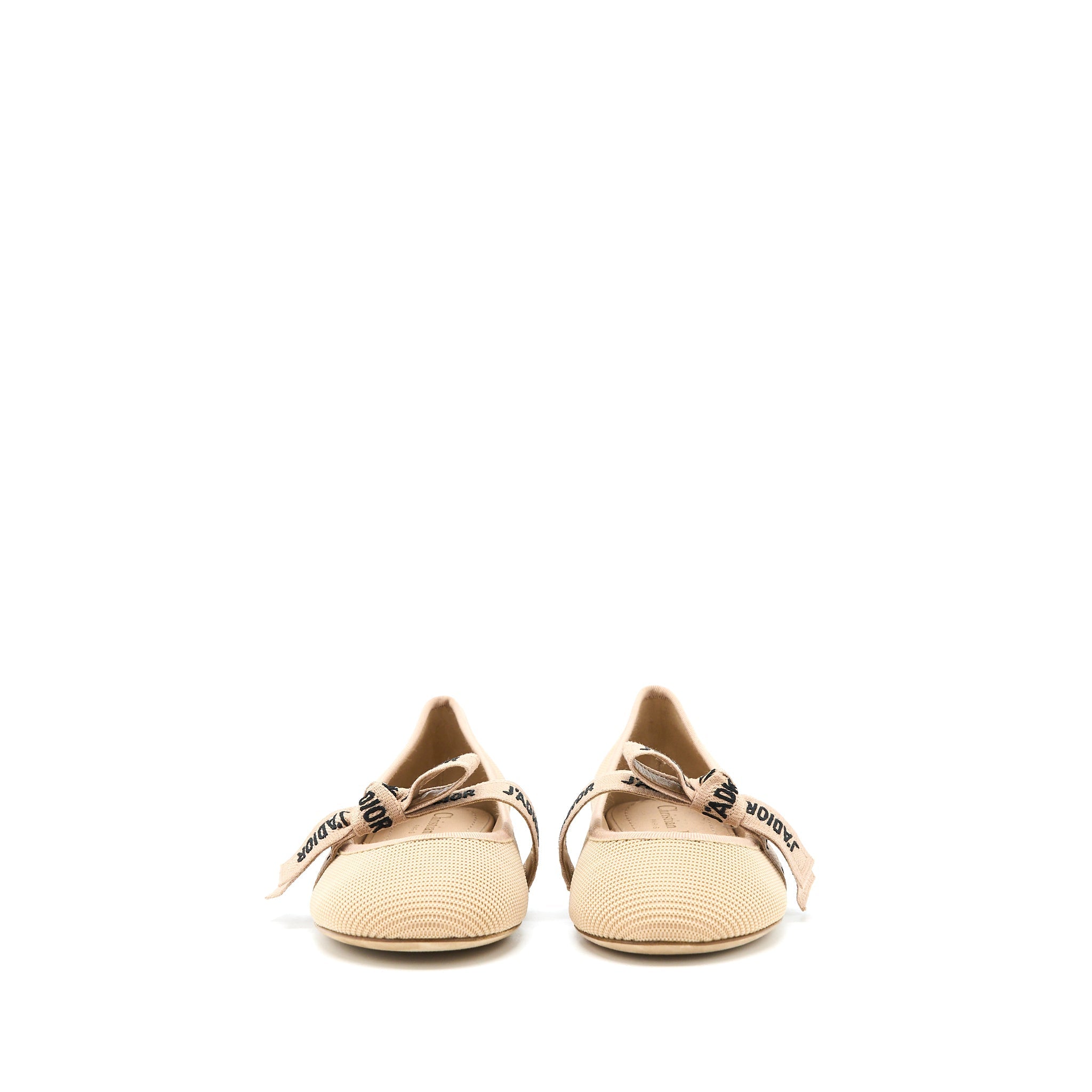 DIOR J’ADIOR BALLET PUMP CANVAS BEIGE