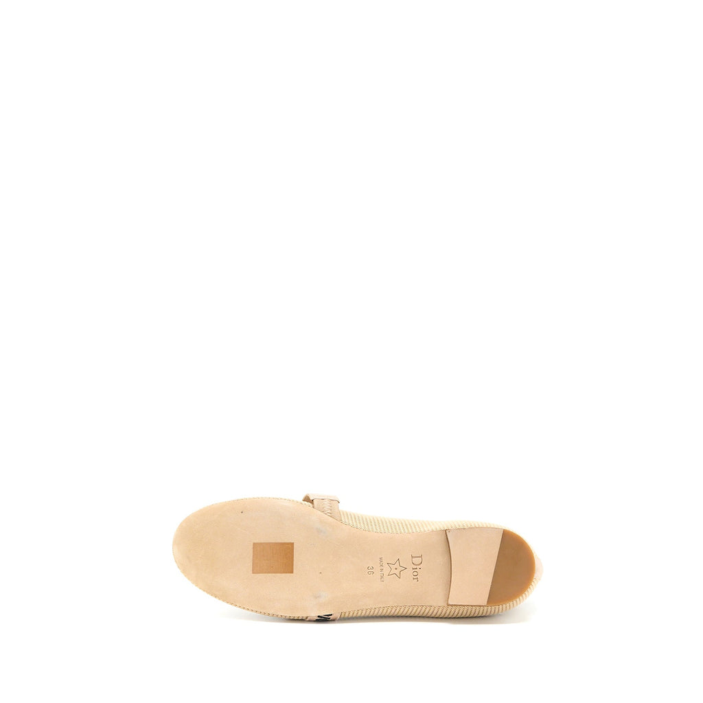 DIOR J’ADIOR BALLET PUMP CANVAS BEIGE