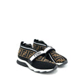 FENDI FABRIC BLACK/BROWN SNEAKER