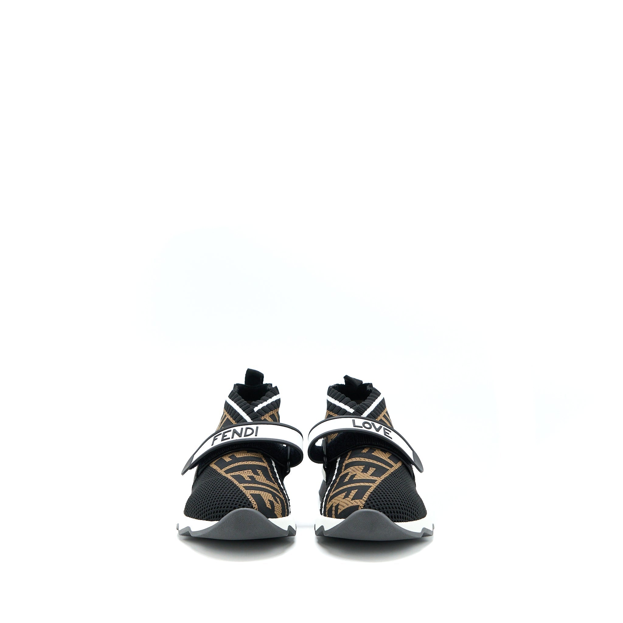 FENDI FABRIC BLACK/BROWN SNEAKER