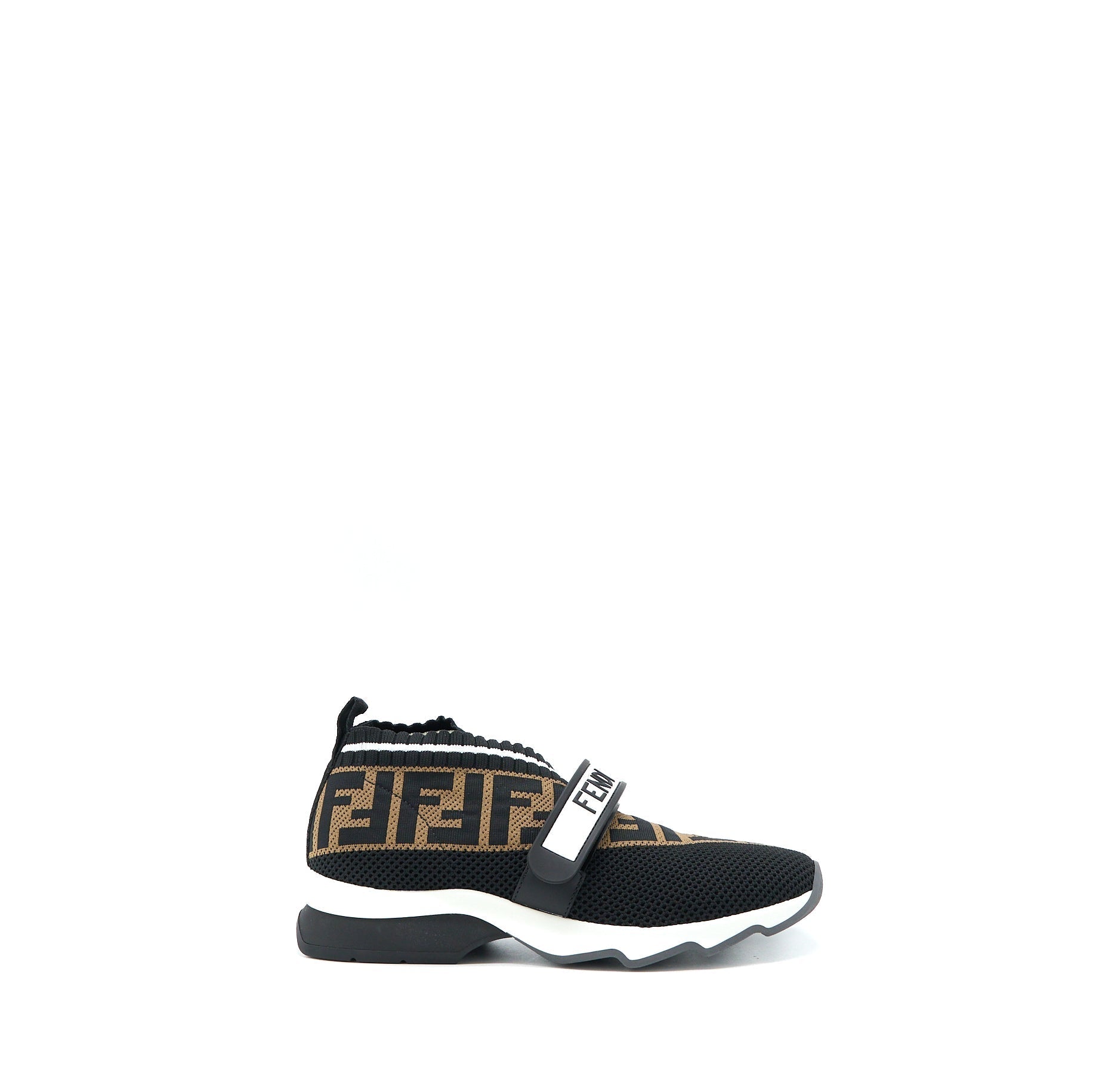 FENDI FABRIC BLACK/BROWN SNEAKER