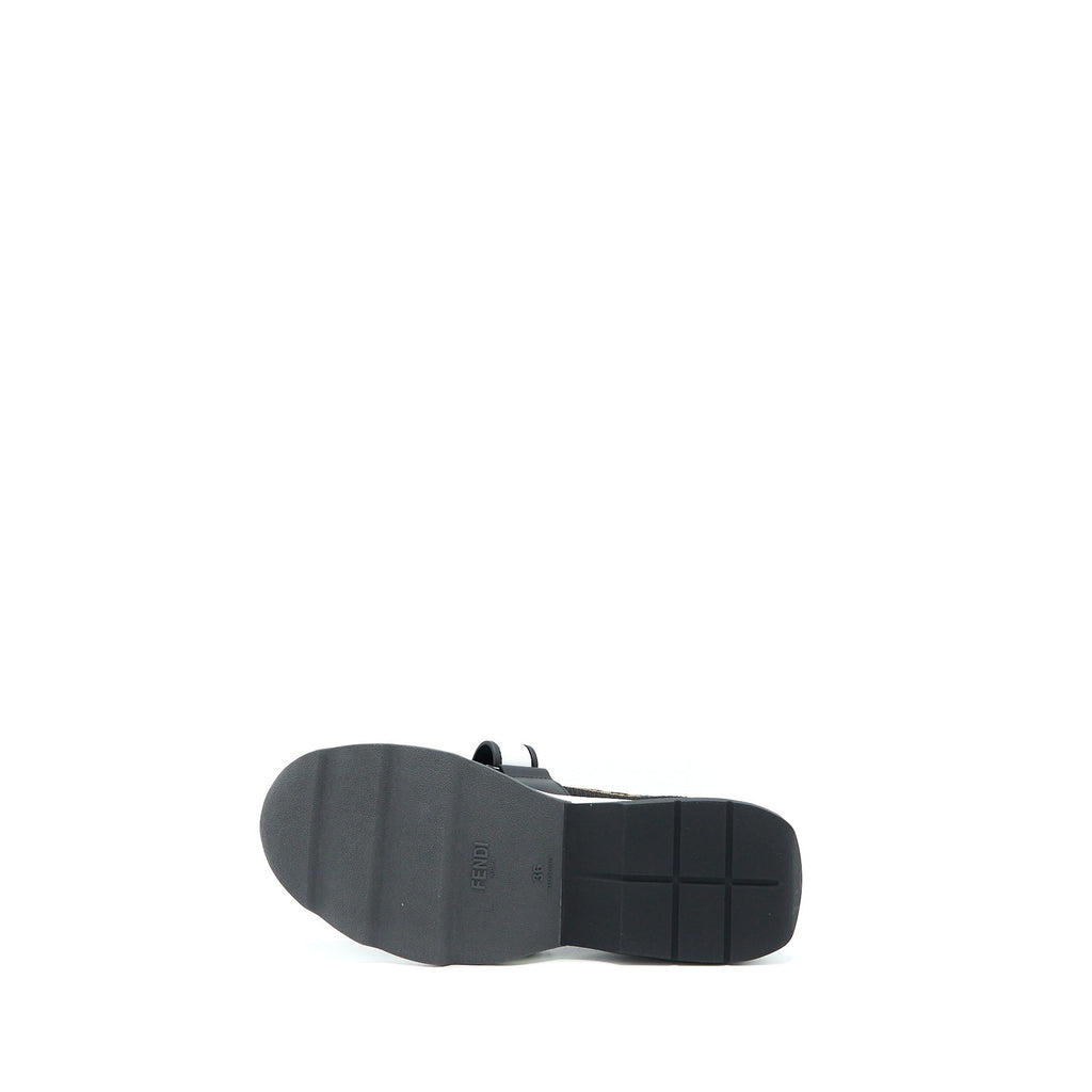 FENDI FABRIC BLACK/BROWN SNEAKER