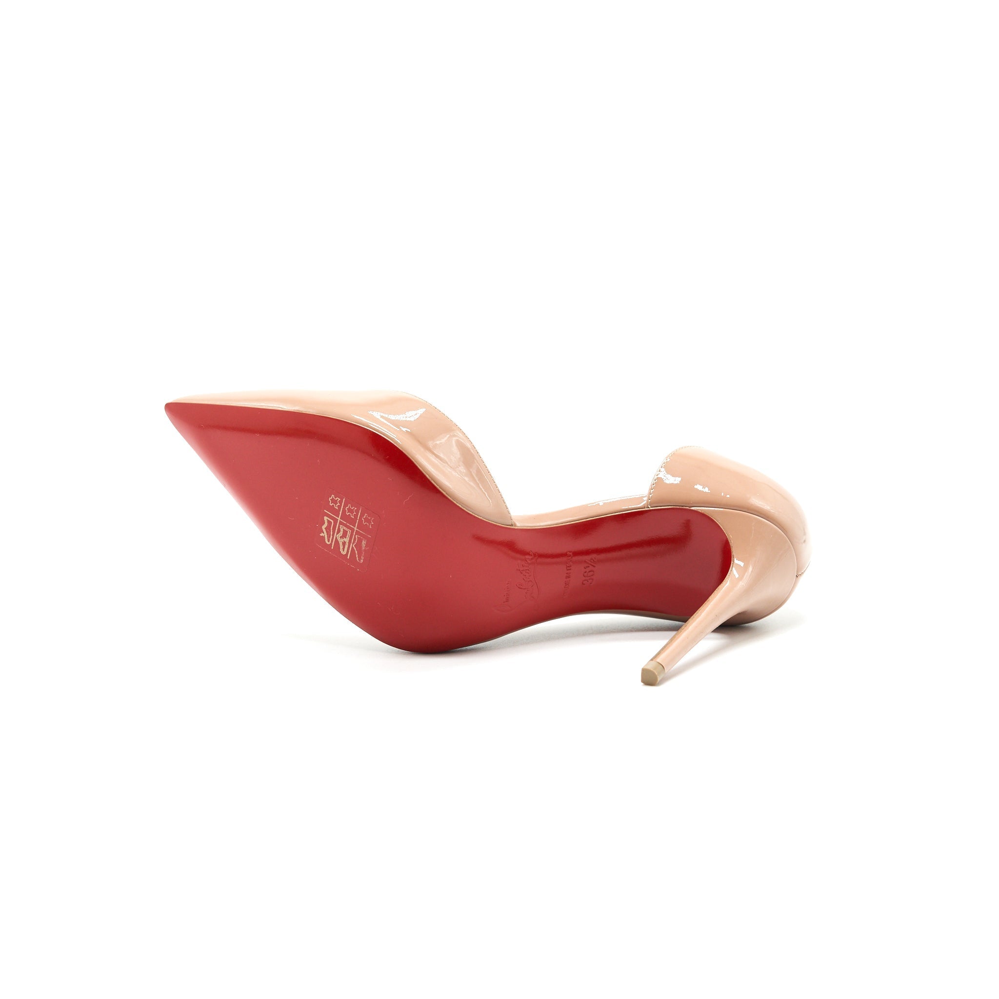 CHRISTIAN LOUBOUTIN IRIZA NUDE PATENT