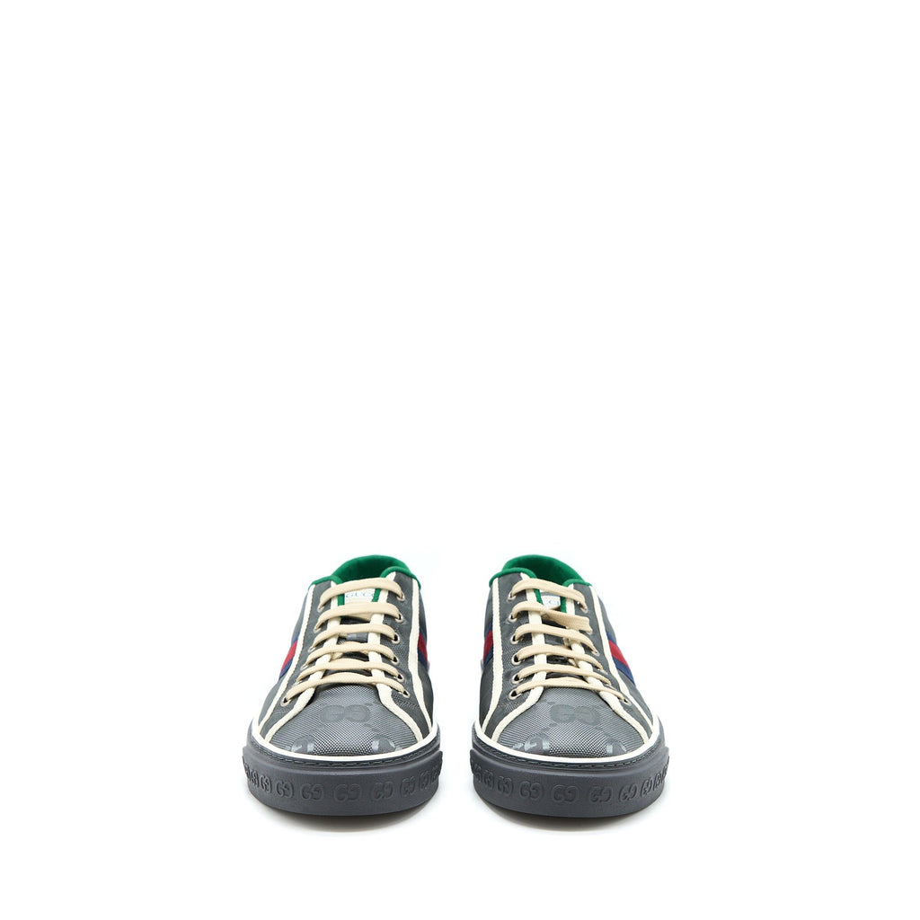 GUCCI MEN‘S SNEAKERS OFF THE GRID WEBBING-TRIMMED MONOGRAMMED ECONYL CANVAS