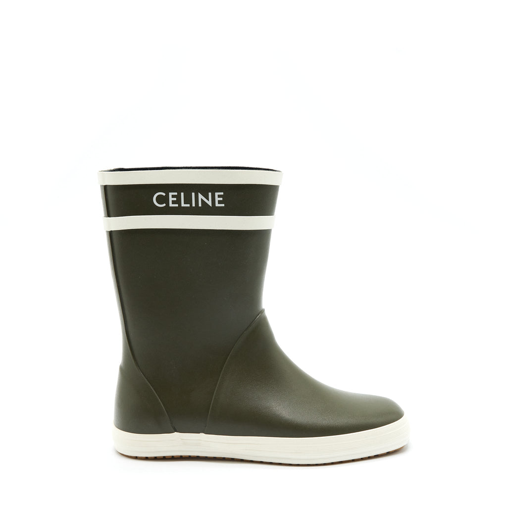 CELINE RAIN BOOST OLIVE GREEN