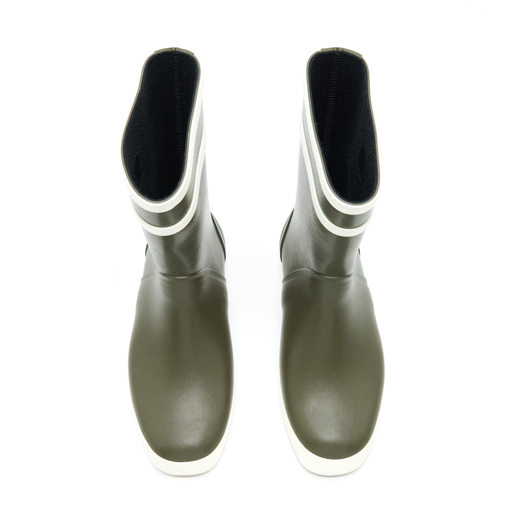 CELINE RAIN BOOST OLIVE GREEN