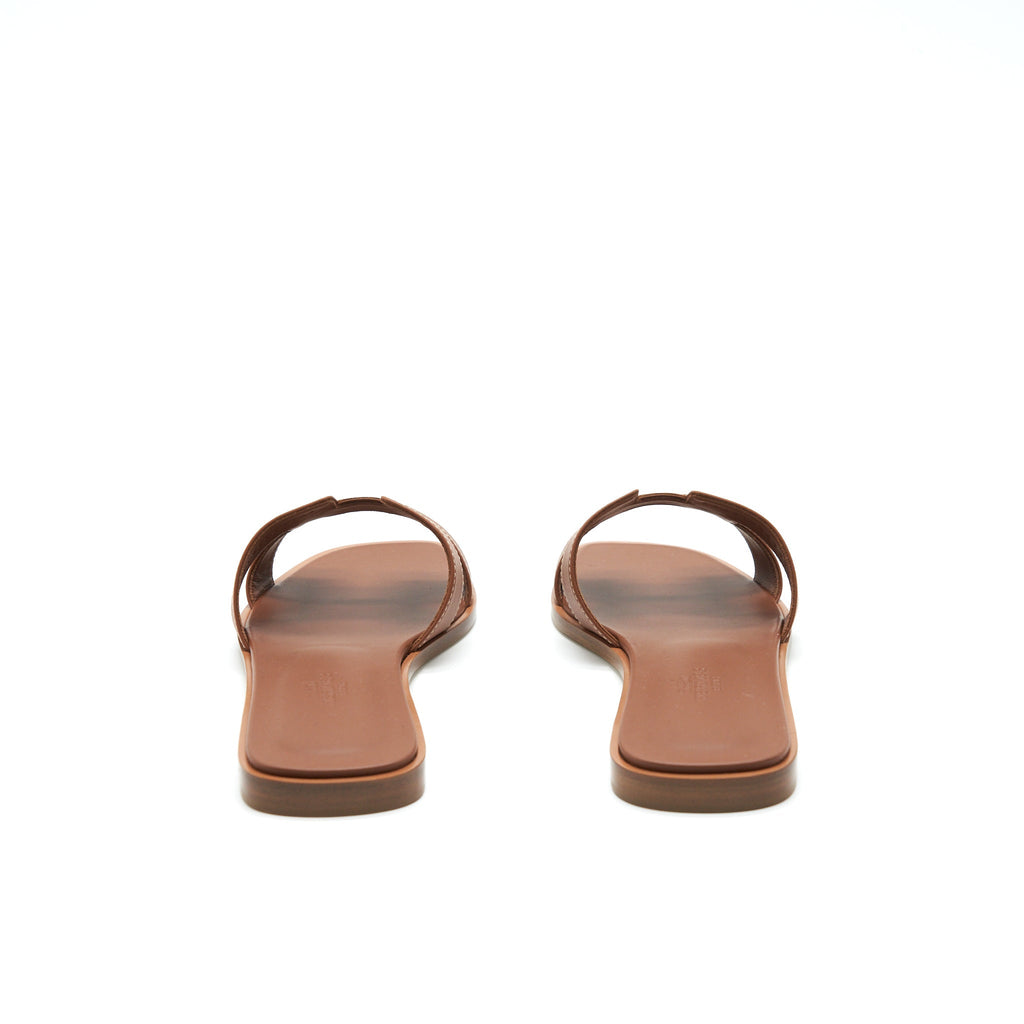 HERMES ORAN SANDAL BOX GOLD