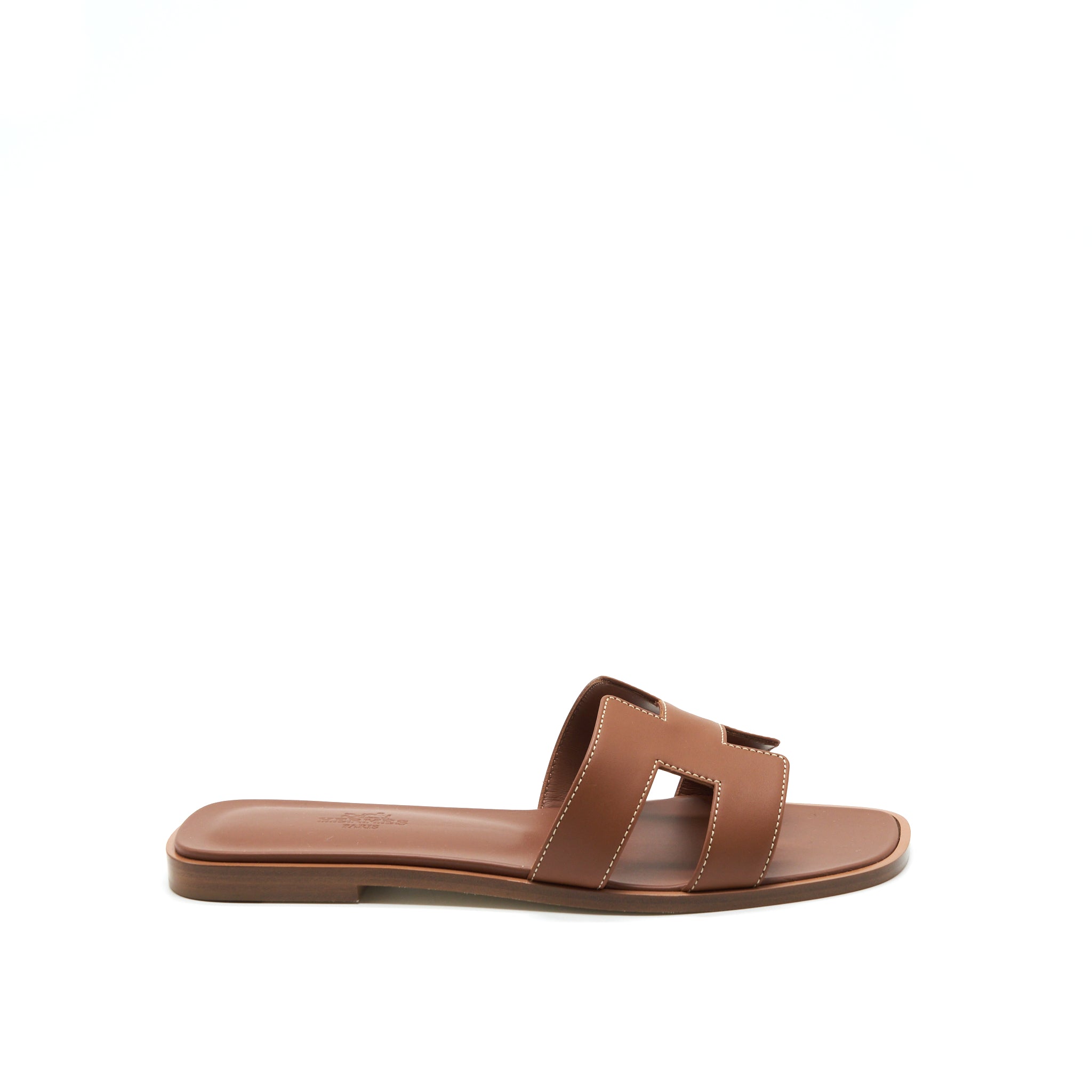 HERMES ORAN SANDAL BOX GOLD