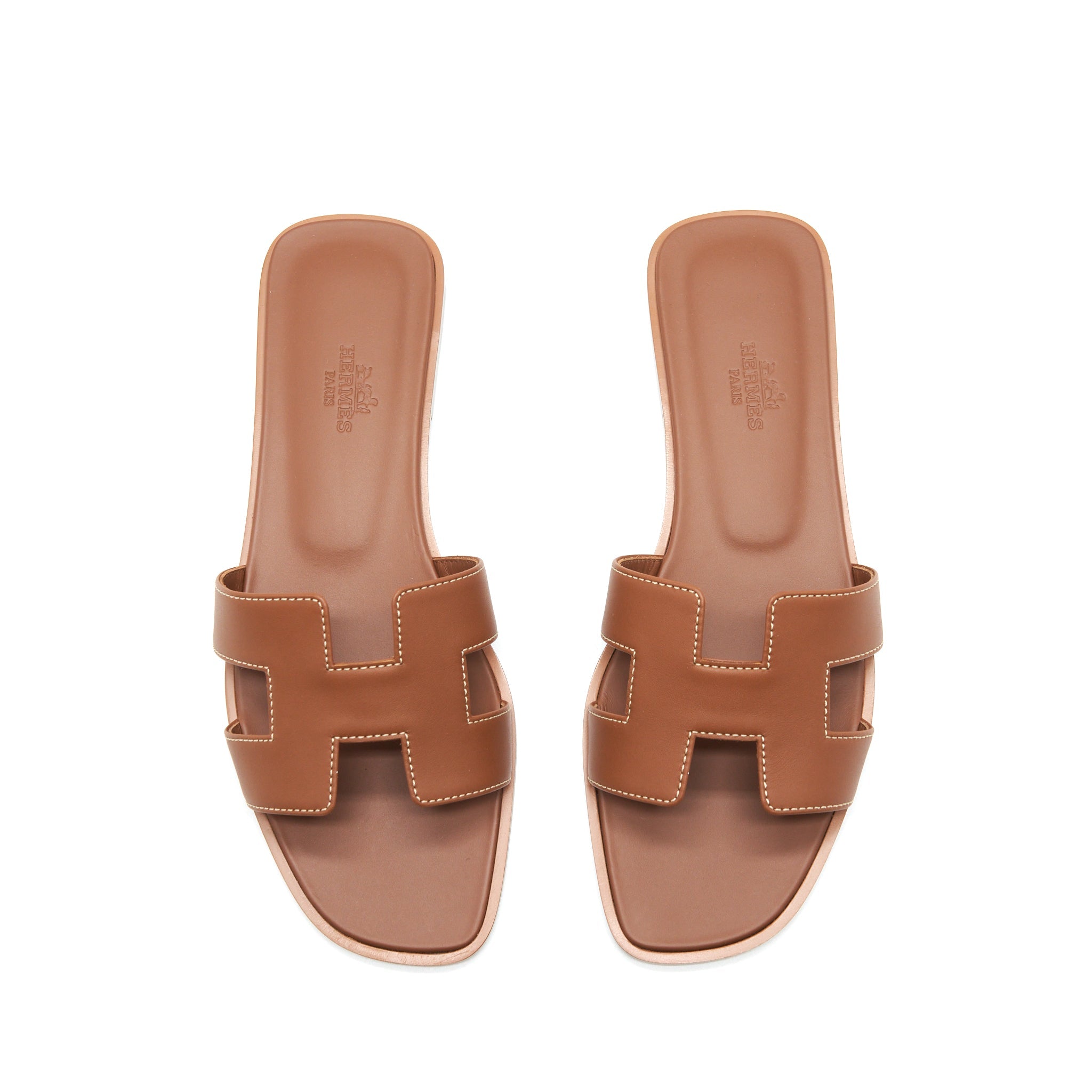 HERMES ORAN SANDAL BOX GOLD