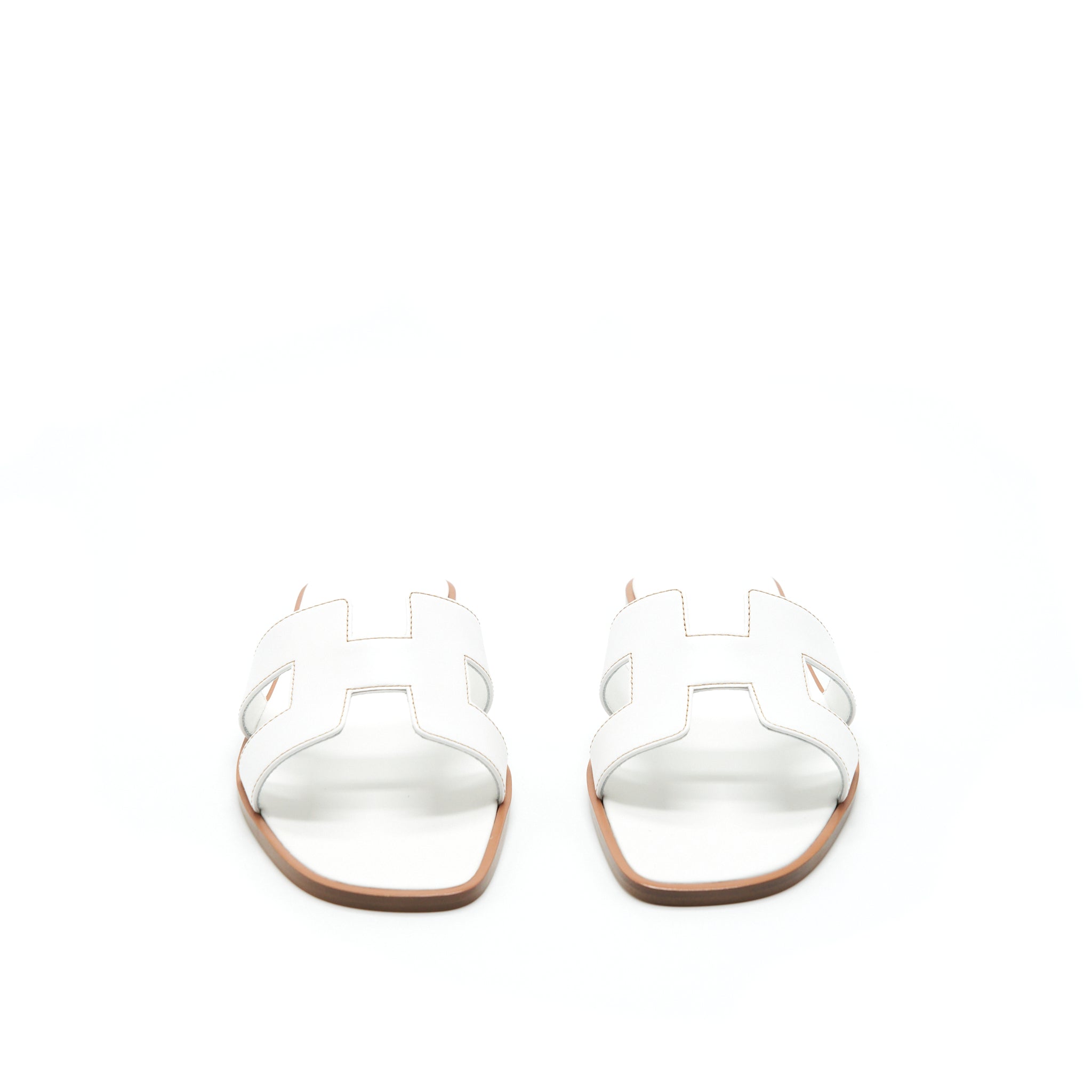 HERMES ORAN SANDAL BOX BLANC