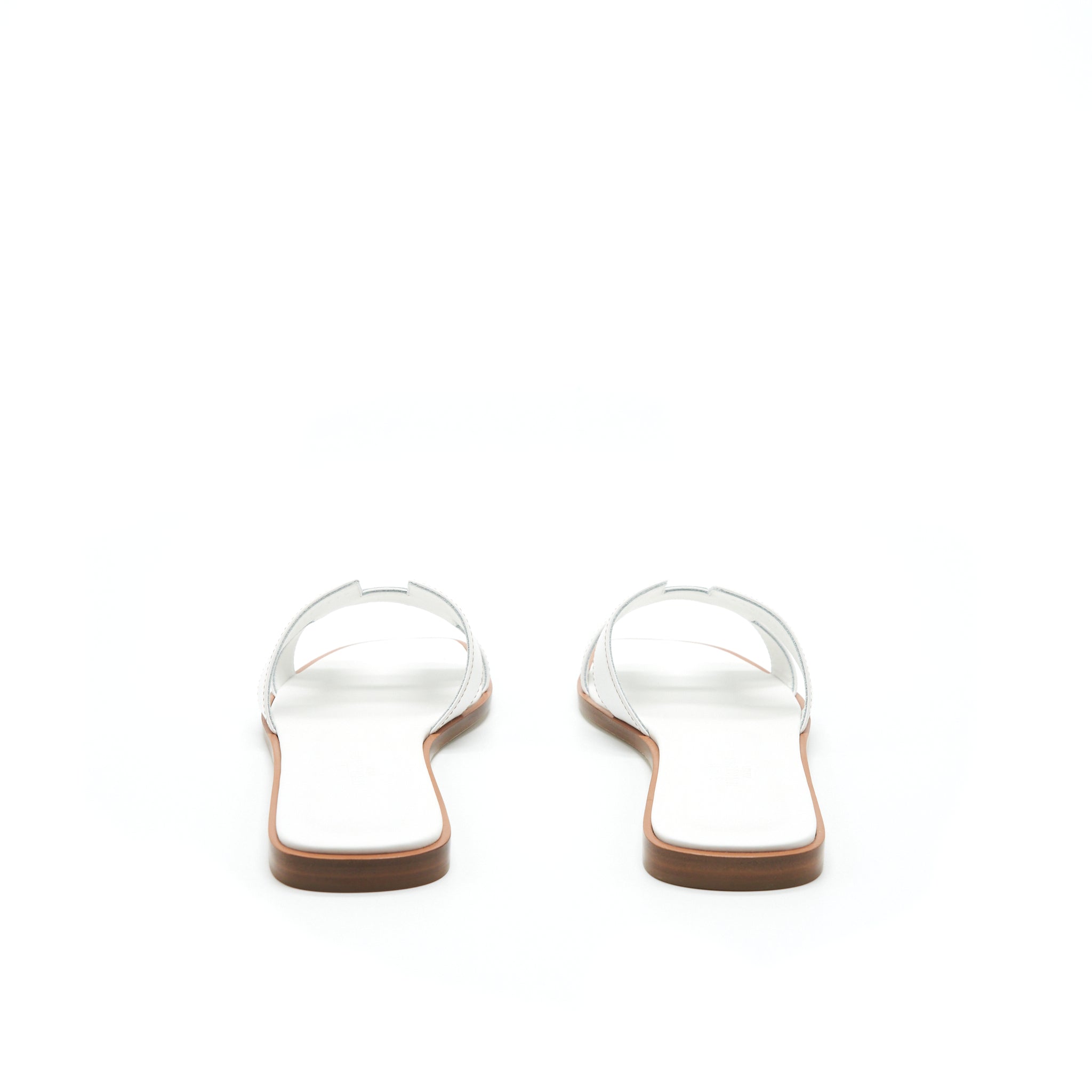 HERMES ORAN SANDAL BOX BLANC