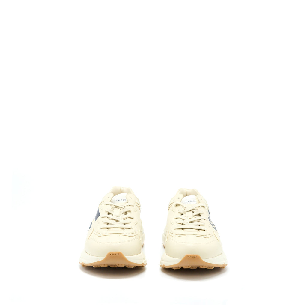 GUCCI MEN’S RHYTON SNEAKER WITH "" LEATHER IVORY/MULTICOLOUR