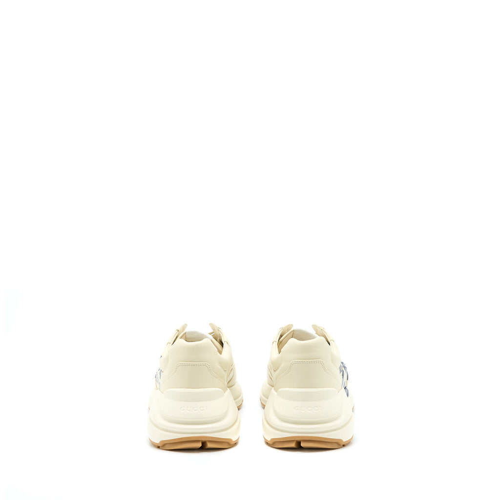 GUCCI MEN’S RHYTON SNEAKER WITH "" LEATHER IVORY/MULTICOLOUR