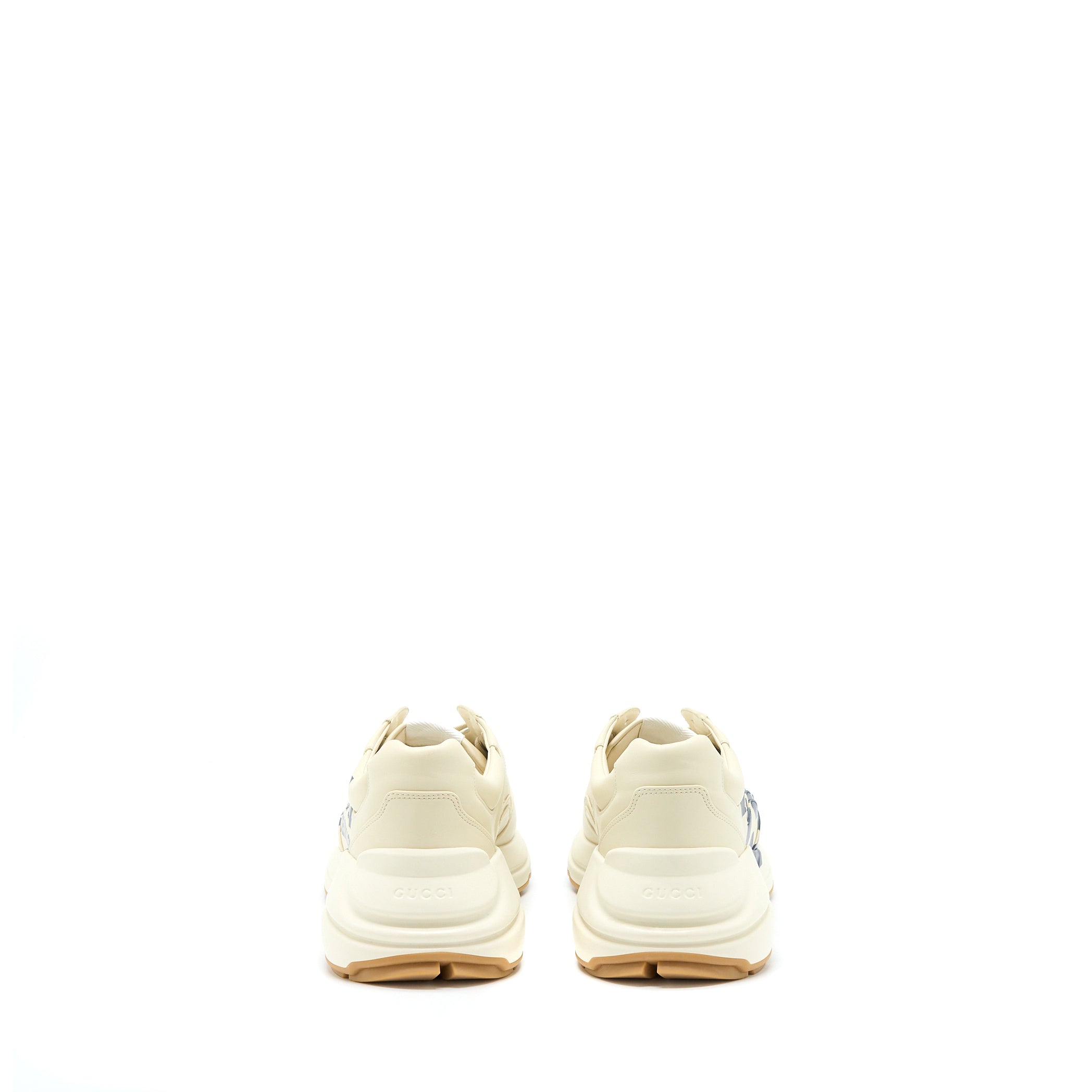 GUCCI MEN’S RHYTON SNEAKER WITH "" LEATHER IVORY/MULTICOLOUR