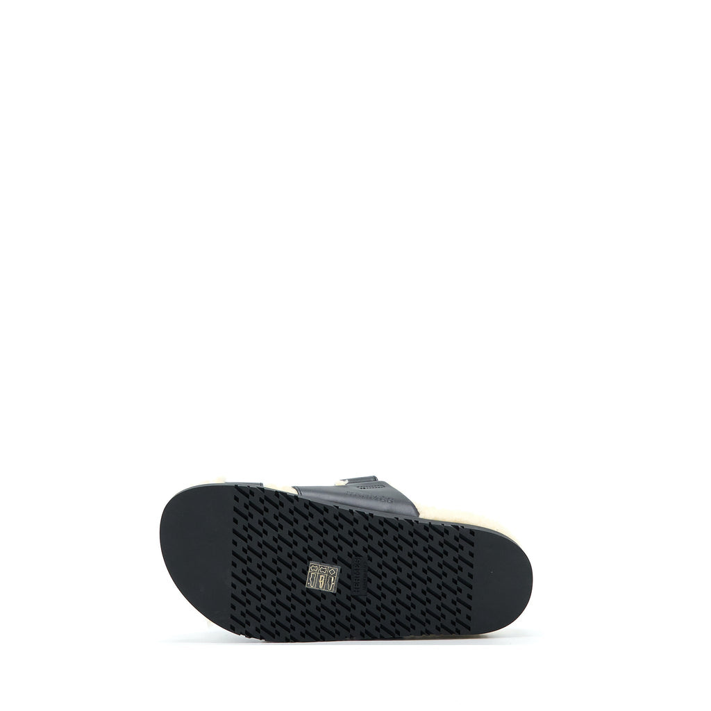 HERMES CHYPRE SANDALS BLACK