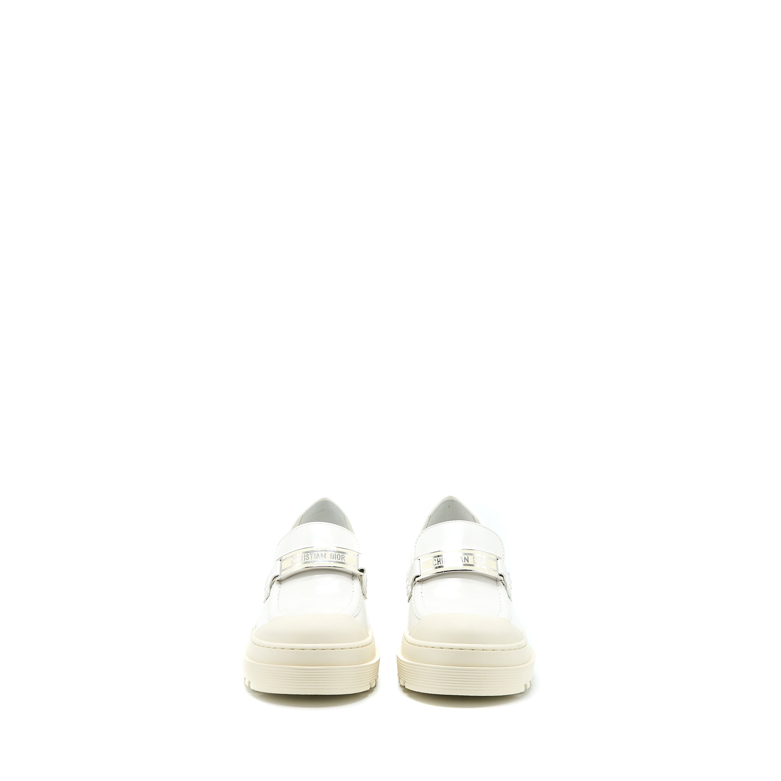 CHRISTIAN DIOR CODE LOAFER BRUSHED CALFSKIN WHITE SHW