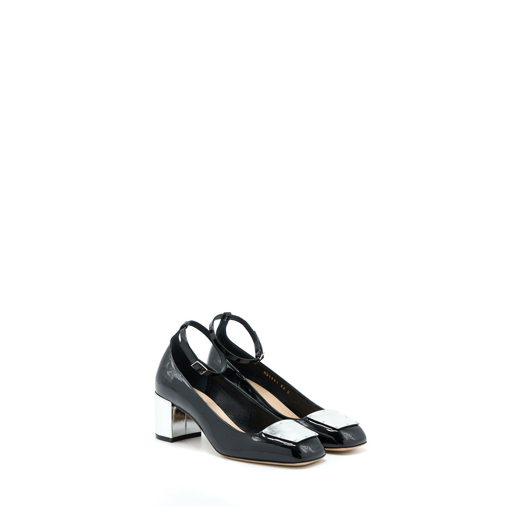CHRISTIAN DIOR BALLET PUMP PATENT CALFSKIN BLACK SHW