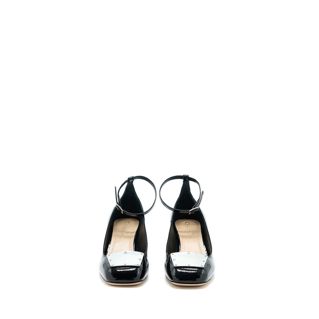 CHRISTIAN DIOR BALLET PUMP PATENT CALFSKIN BLACK SHW