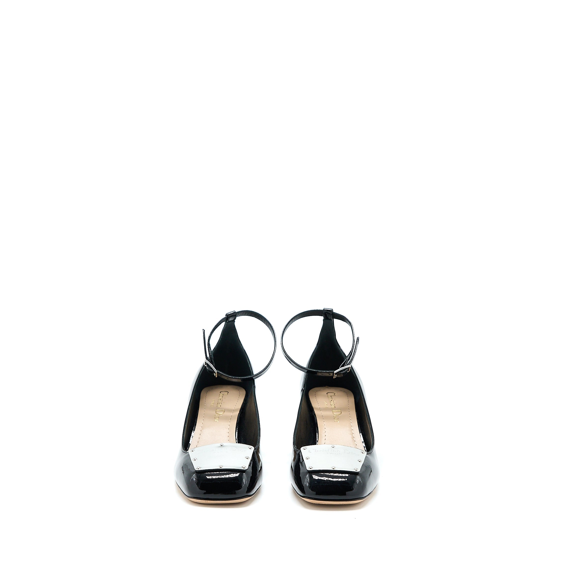 CHRISTIAN DIOR BALLET PUMP PATENT CALFSKIN BLACK SHW