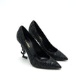 SAINT LAURENT OPYUM PUMPS WITH BLACK HEELS
