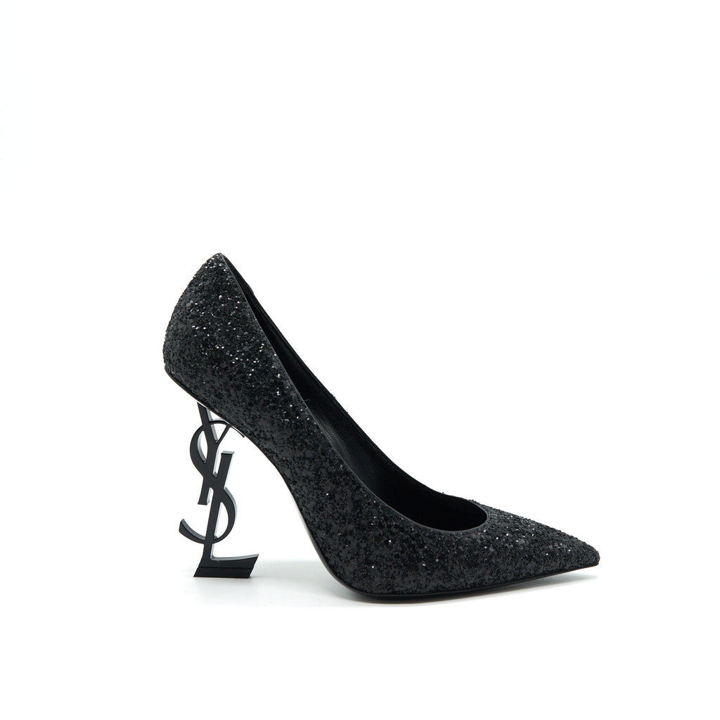 SAINT LAURENT OPYUM PUMPS WITH BLACK HEELS