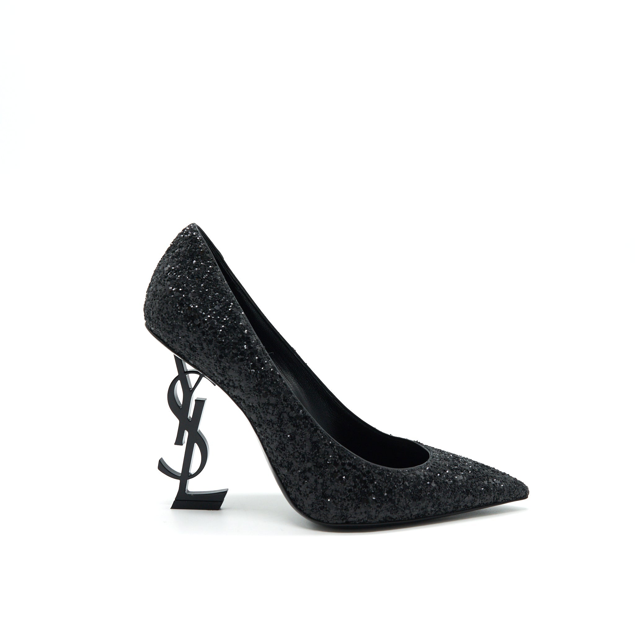 SAINT LAURENT OPYUM PUMPS WITH BLACK HEELS