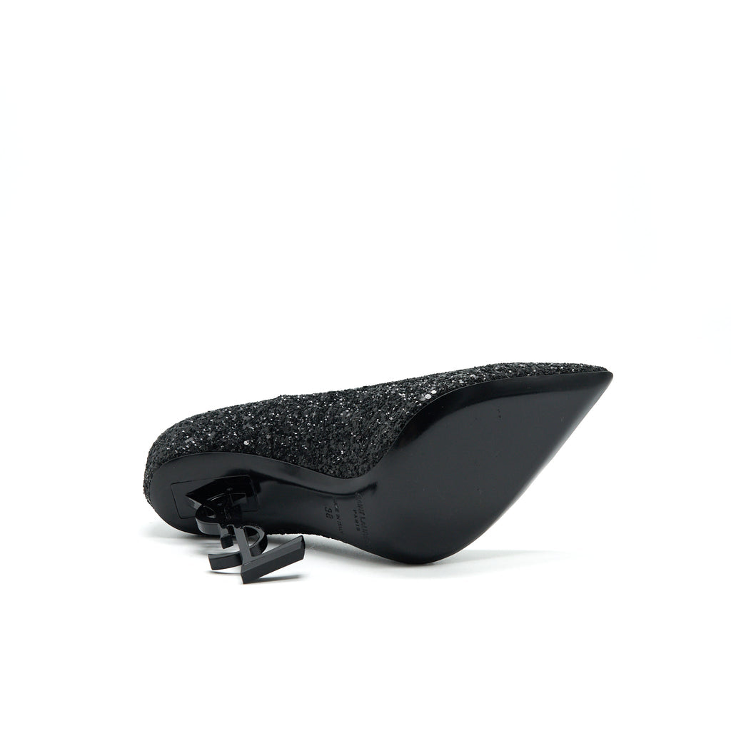 SAINT LAURENT OPYUM PUMPS WITH BLACK HEELS