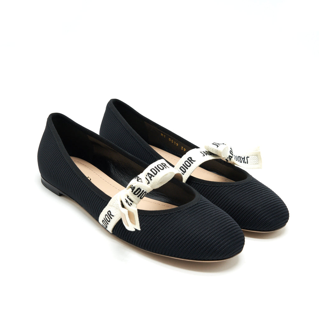 DIOR MISS J'ADIOR BALLET FLAT BLACK