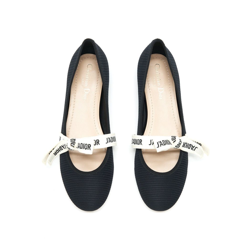 DIOR MISS J'ADIOR BALLET FLAT BLACK