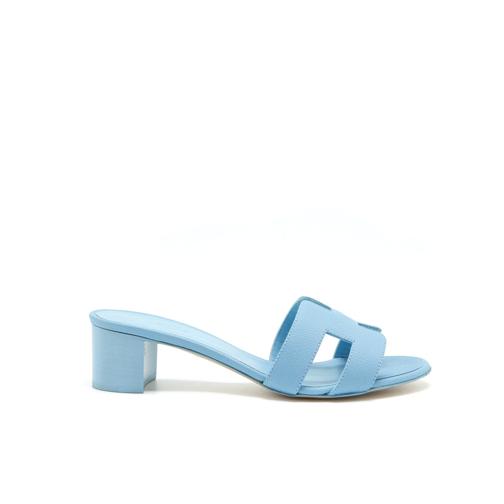HERMES OASIS SANDLE BLUE
