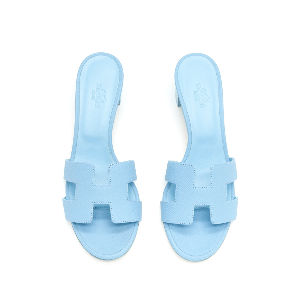 HERMES OASIS SANDLE BLUE