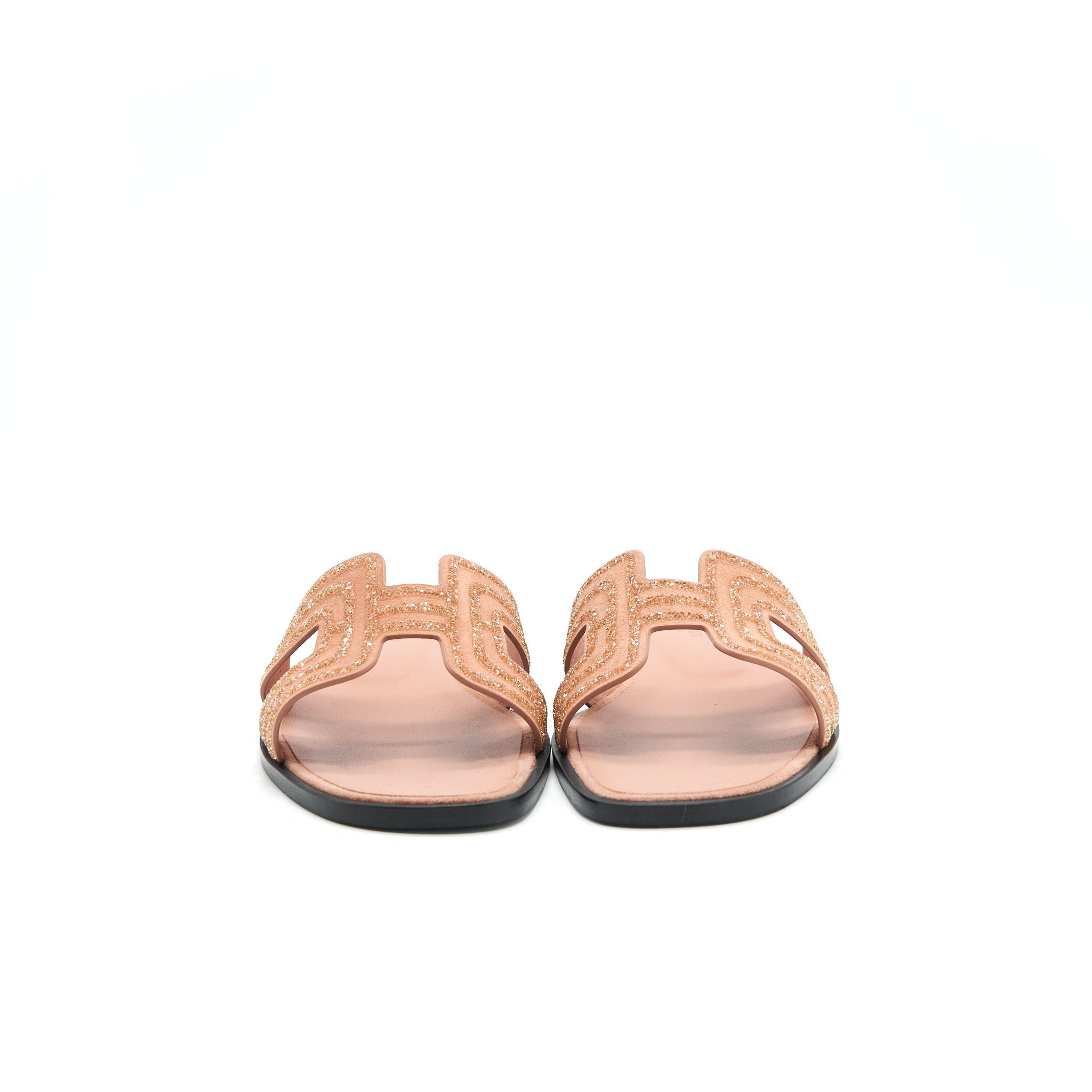 HERMES ORAN SANDAL ROSE AUBE/ NUDE