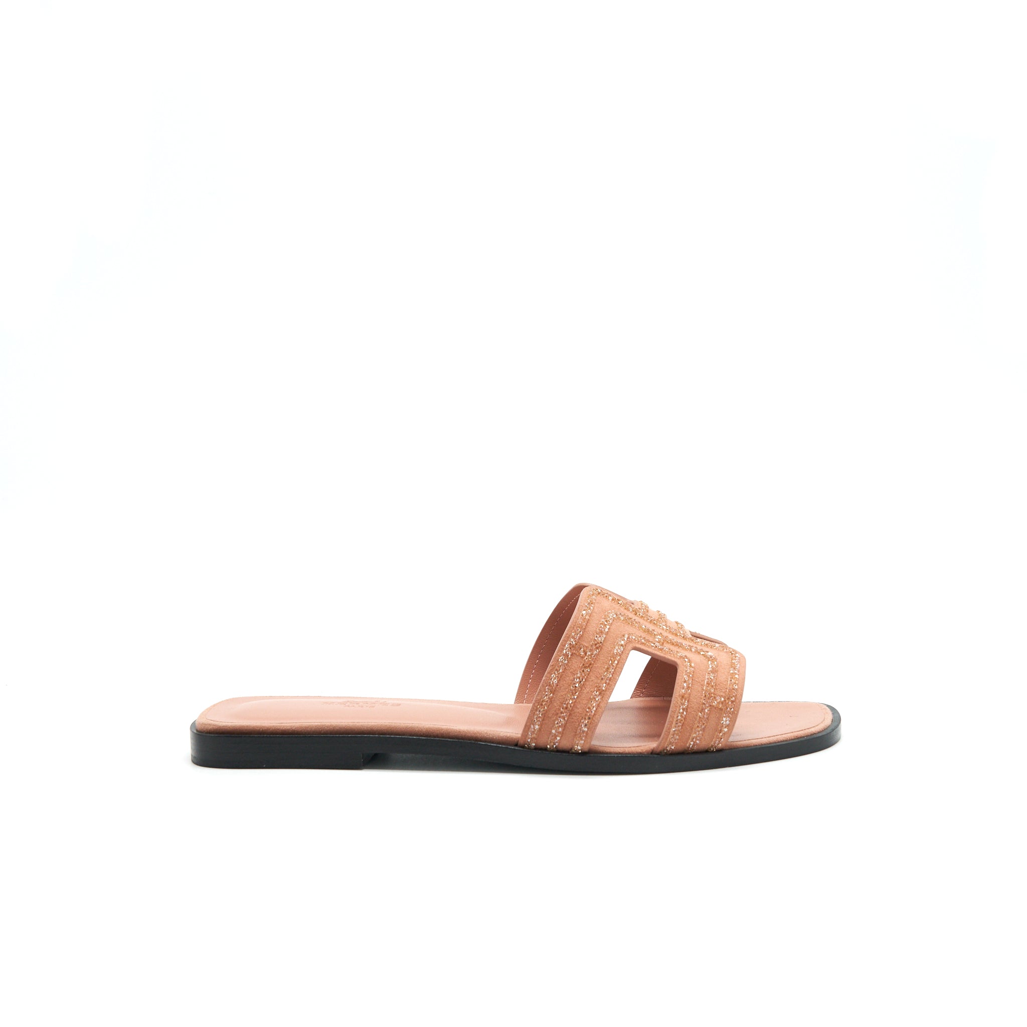 HERMES ORAN SANDAL ROSE AUBE/ NUDE