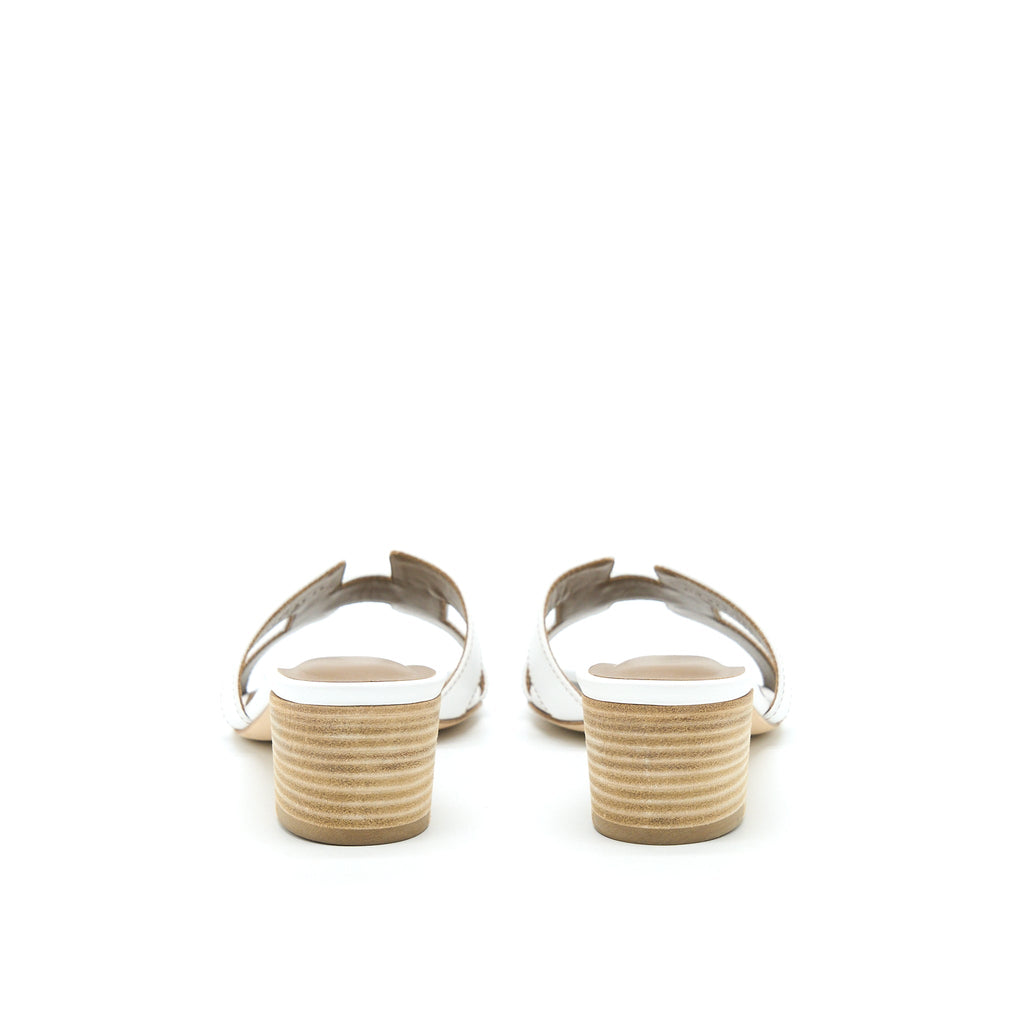 HERMES OASIS SANDALS WHITE
