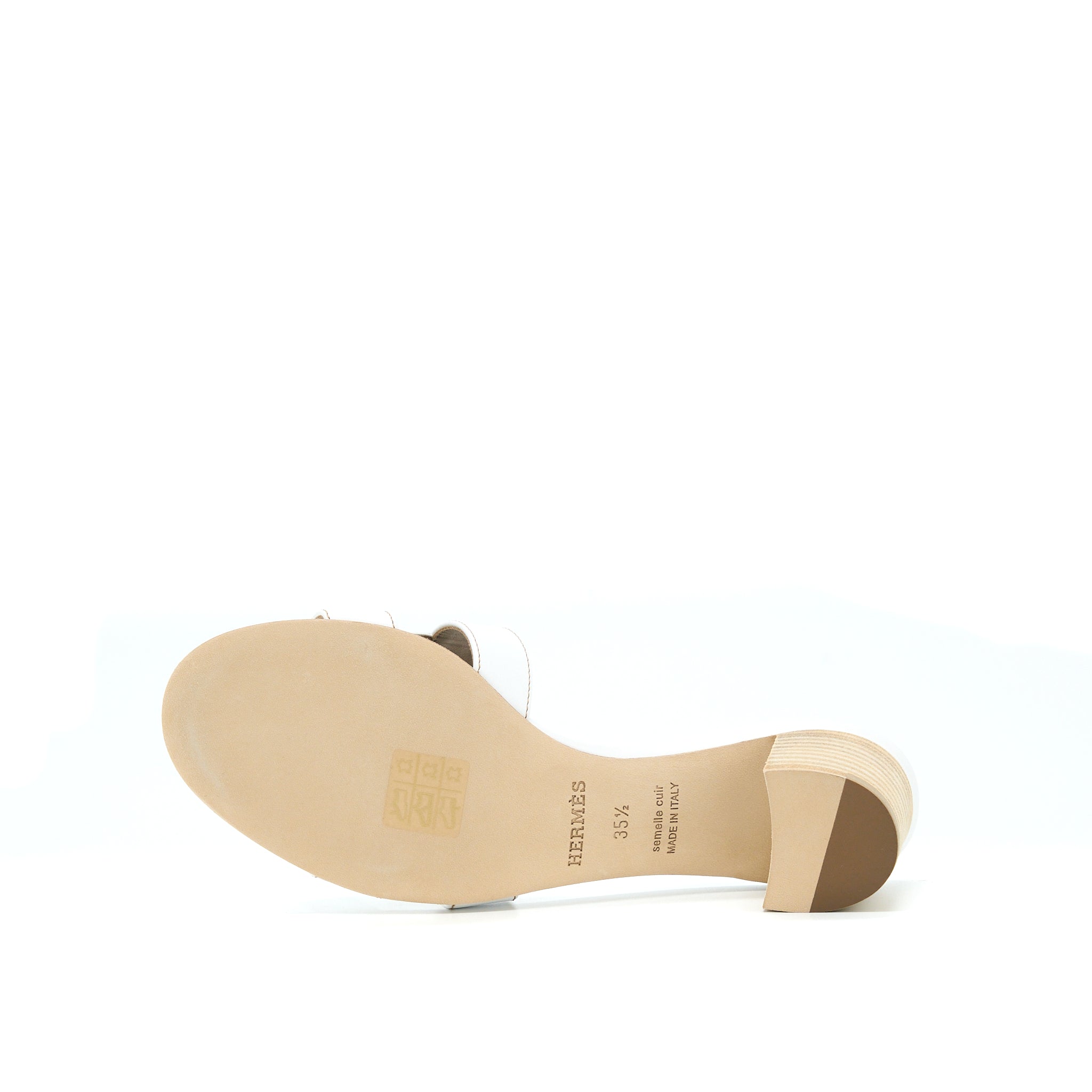 HERMES OASIS SANDALS WHITE