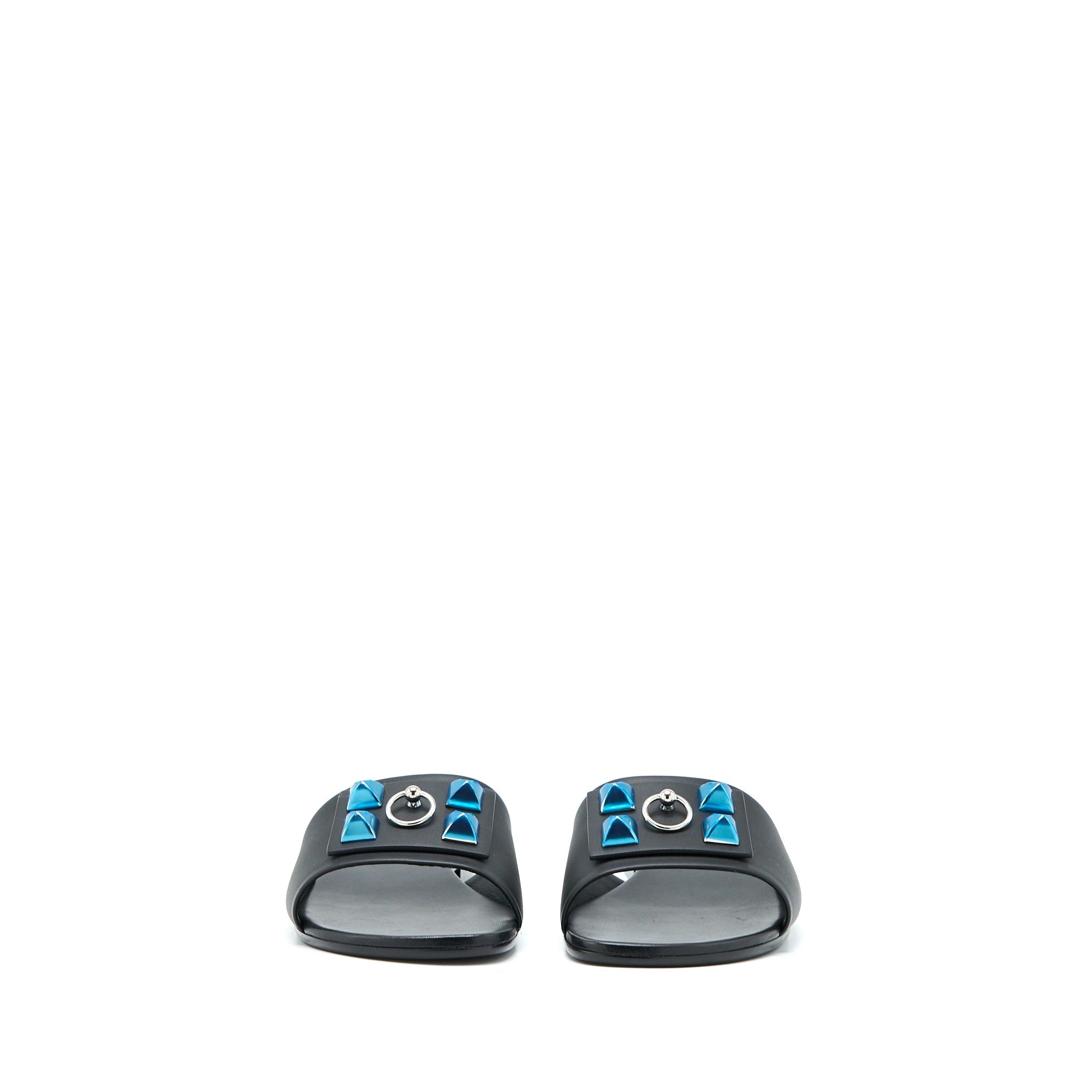 HERMES DUNE SANDAL BLACK SHW