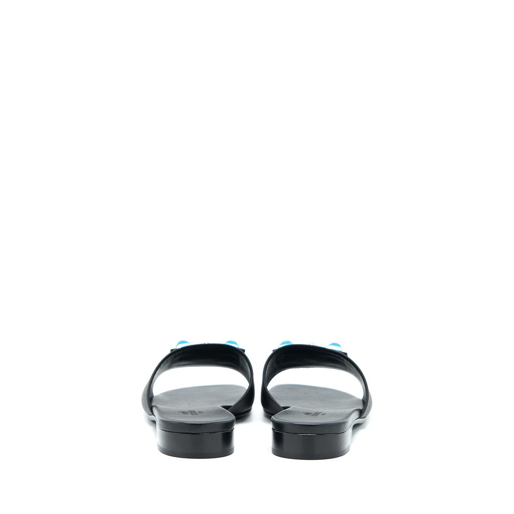 HERMES DUNE SANDAL BLACK SHW