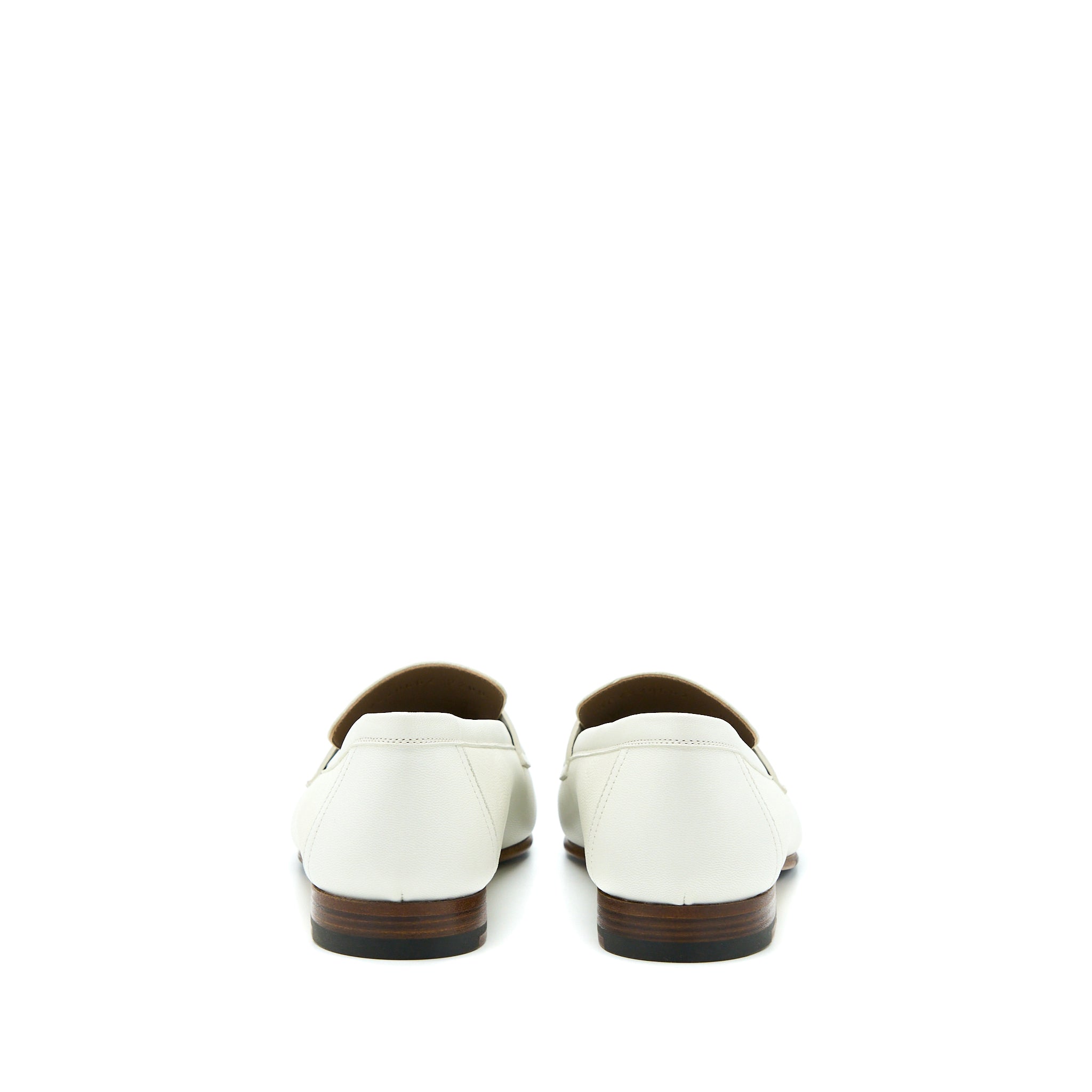 HERMES PARIS LOAFER WHITE WITH ENAMEL HARDWARE