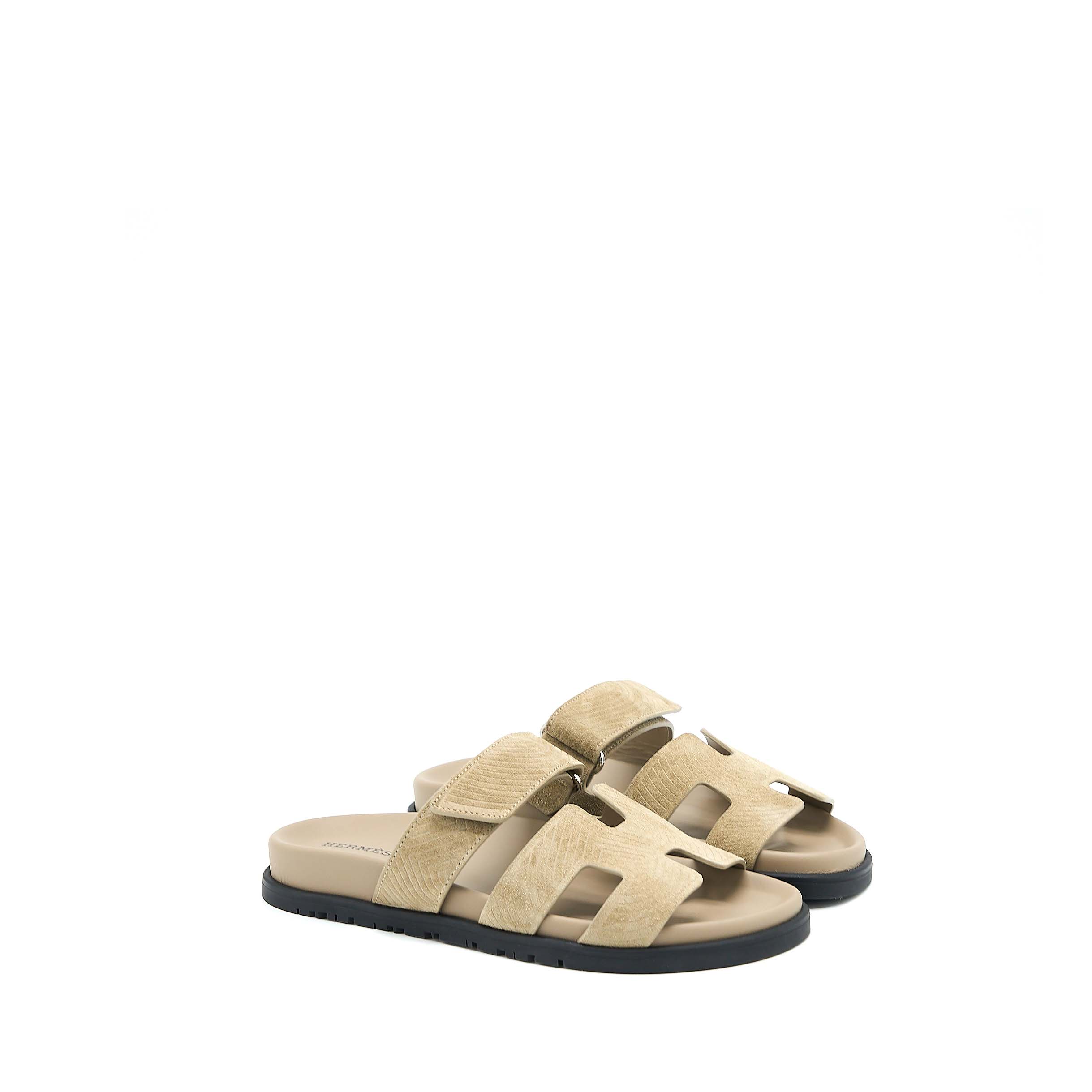 HERMES SANDAL CHYPRE BEIGE SABLE