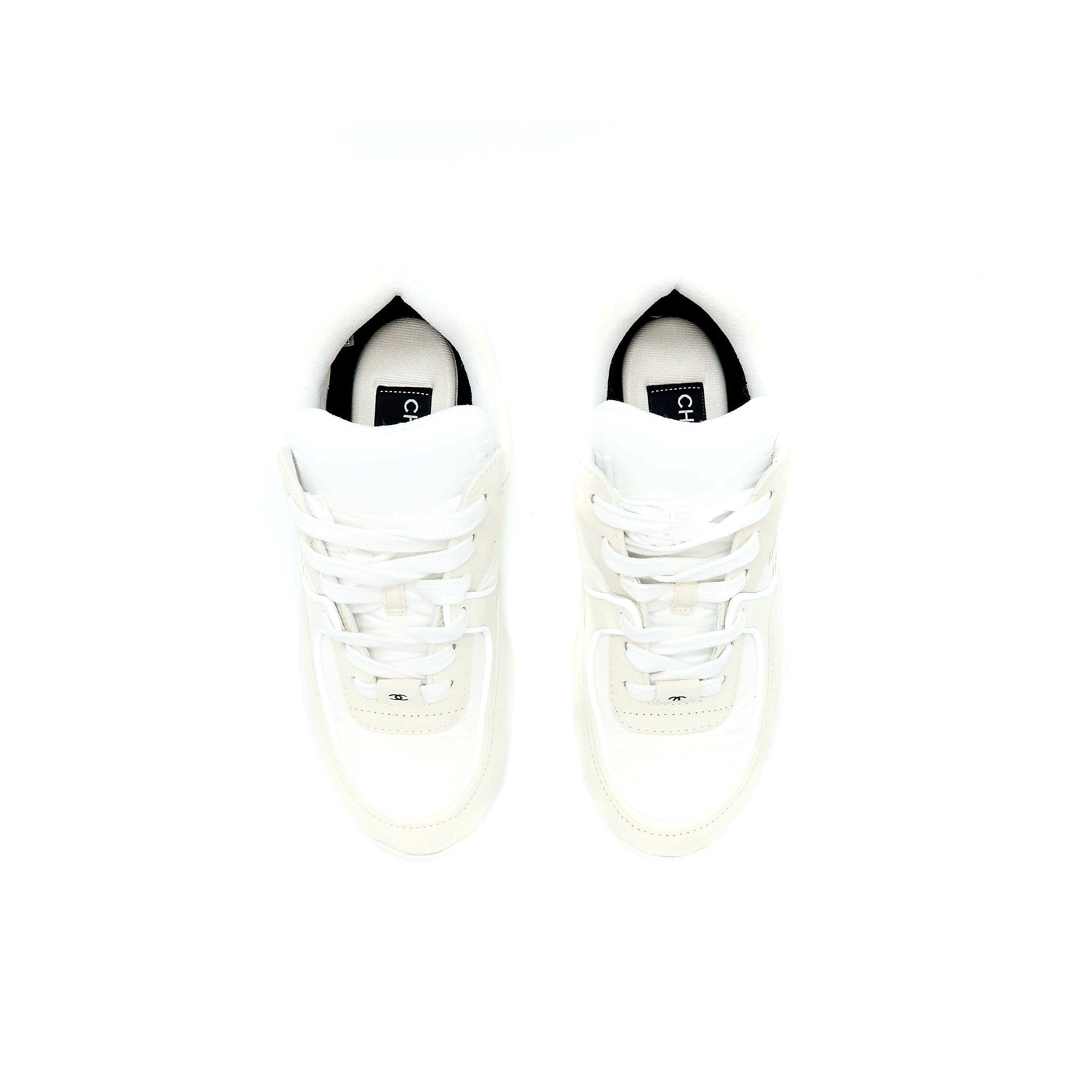 CHANEL 22K CC LOGO SNEAKER WHITE