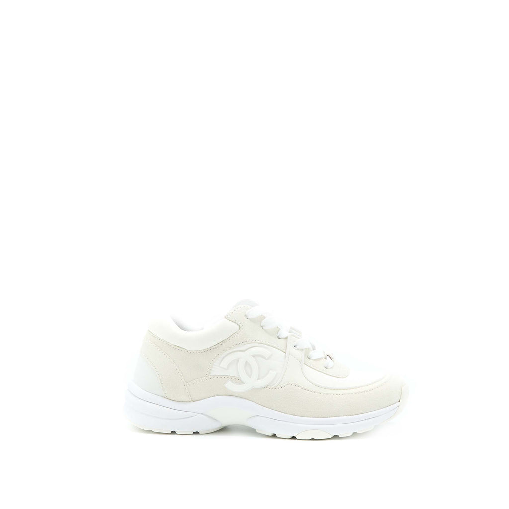 CHANEL 22K CC LOGO SNEAKER WHITE