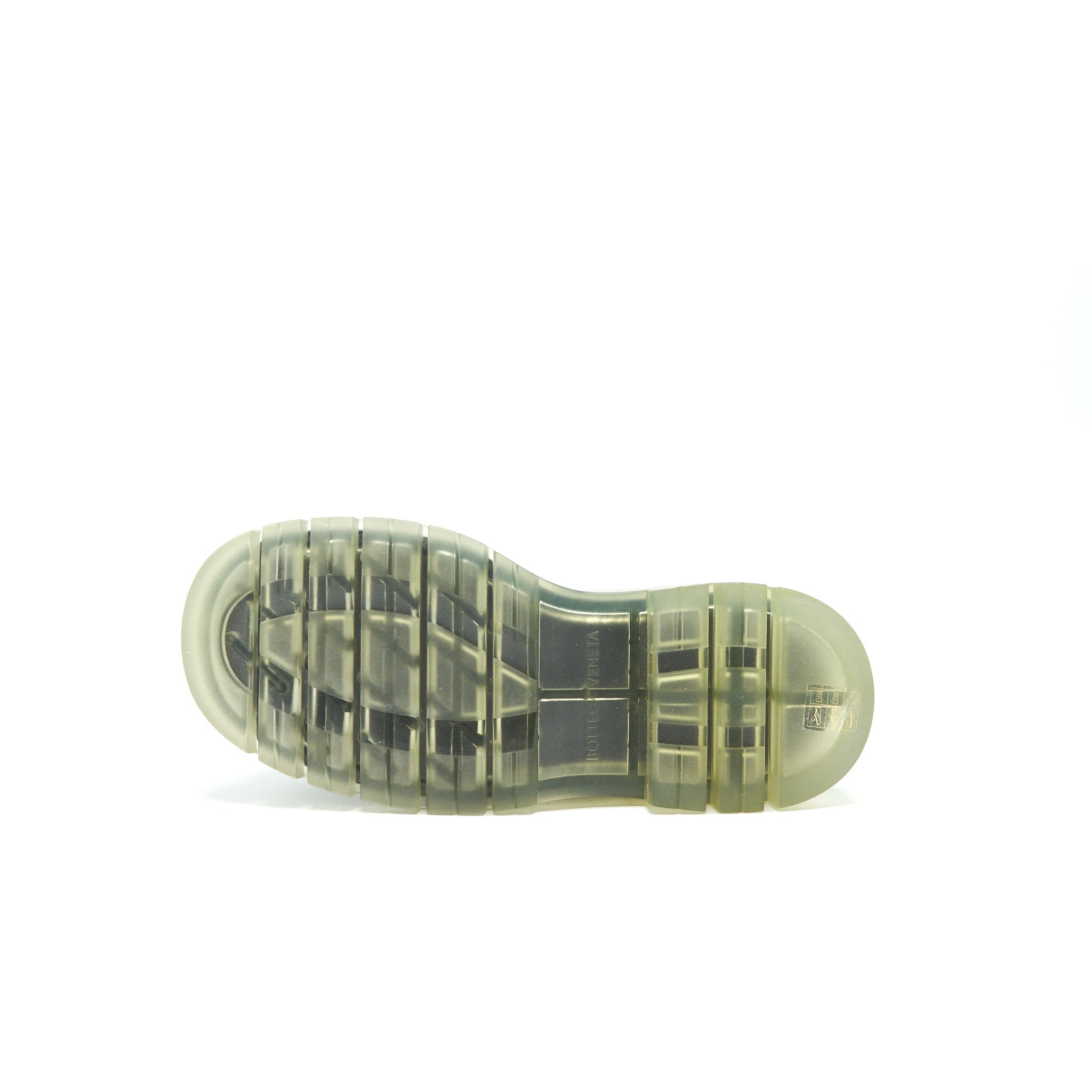 BOTTEGA VENETA TIRE RUBBER-TRIMMED LEATHER CHELSEA BOOTS