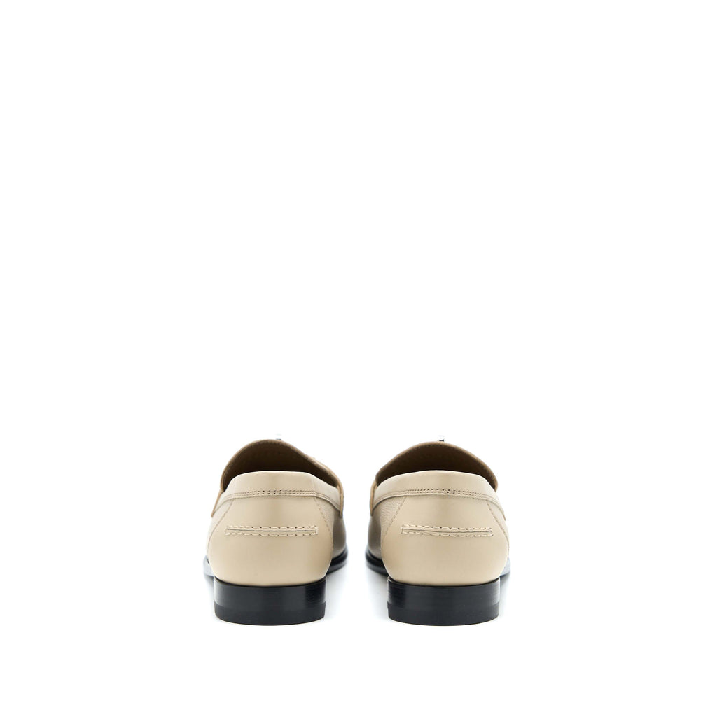 HERMES DESTIN MOCCASINS LOAFER EPSOM BLANC GOMME SHW