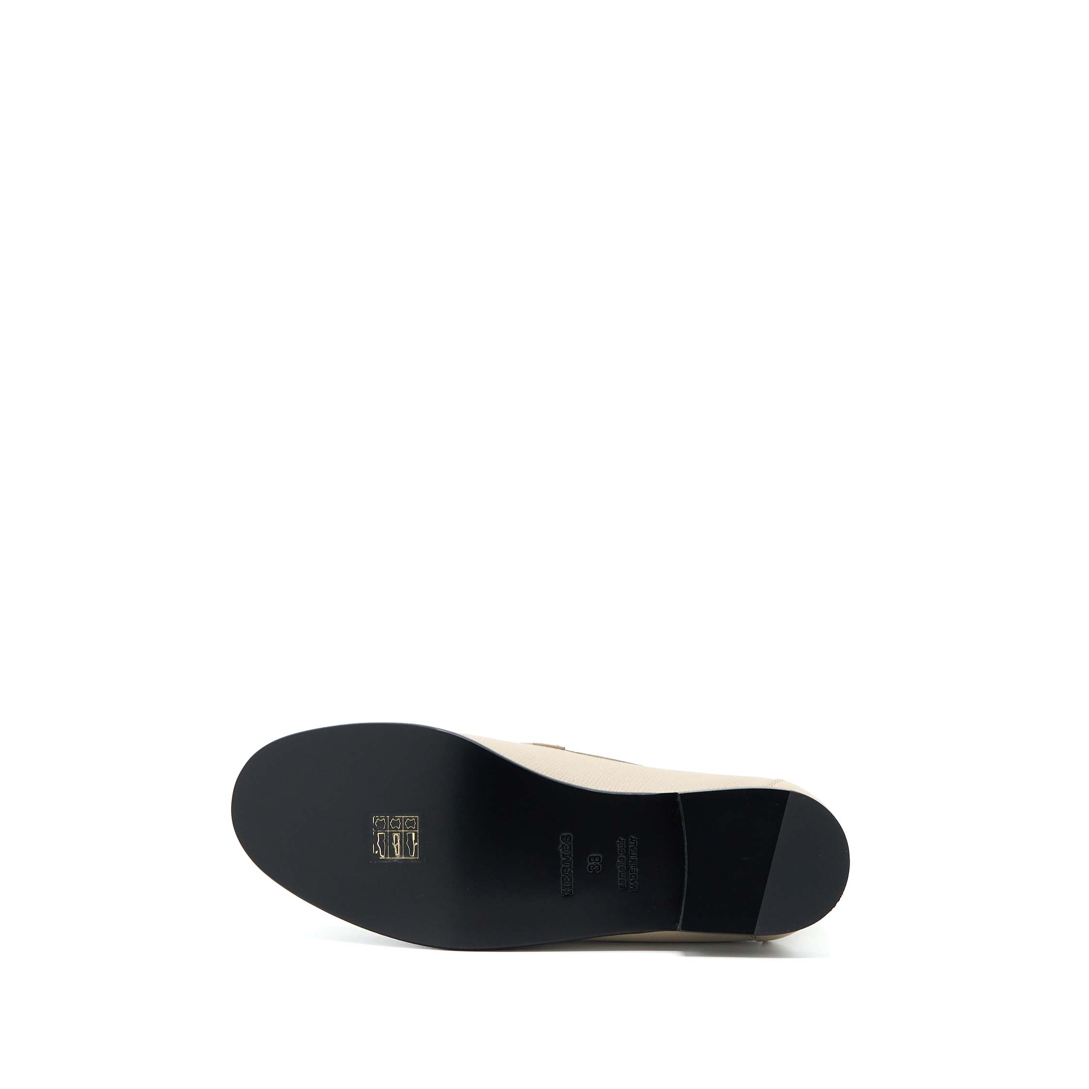 HERMES DESTIN MOCCASINS LOAFER EPSOM BLANC GOMME SHW