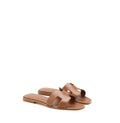 HERMES ORAN SANDALS BOX LEATHER GOLD