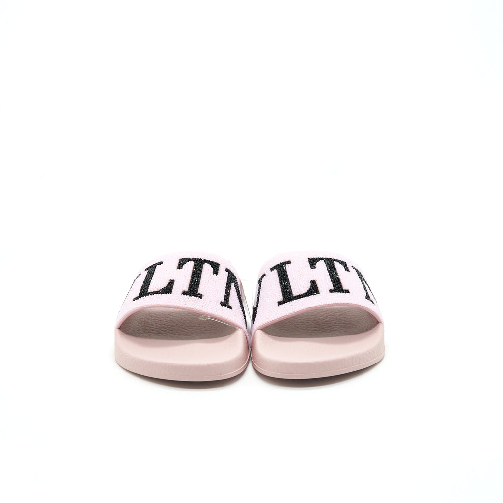VALENTINO RUBBER SLIDER SANDAL PINK