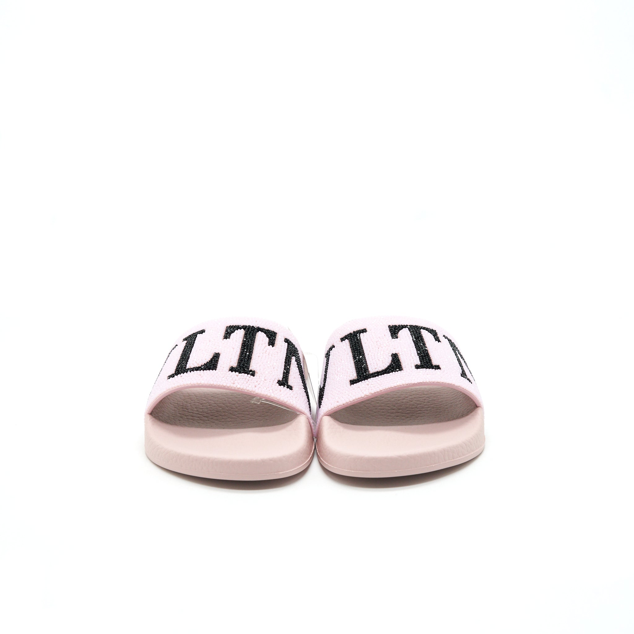 VALENTINO RUBBER SLIDER SANDAL PINK