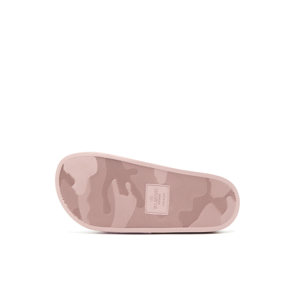 VALENTINO RUBBER SLIDER SANDAL PINK